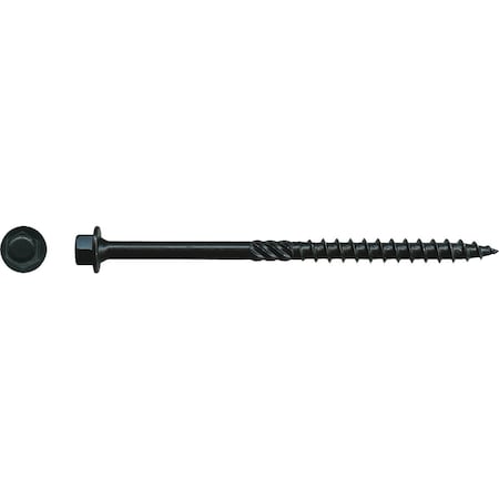 Big Timber No. 14 x 4 In. Black Log Structure Screw, 25PK BL144-25